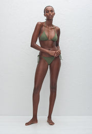 String Triangle Top - Safari Crinkle - Matteau